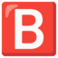 B button (blood type) Noto Emoji