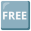 FREE button Noto Emoji