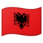 flag Albania Noto Emoji
