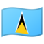flag St. Lucia Noto Emoji