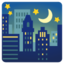night with stars Noto Emoji