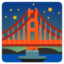 bridge at night Noto Emoji