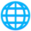 globe with meridians Noto Emoji