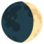 waxing crescent moon Noto Emoji