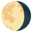 waning gibbous moon Noto Emoji