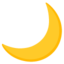 crescent moon Noto Emoji