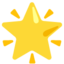 glowing star Noto Emoji