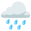 cloud with rain Noto Emoji