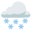 cloud with snow Noto Emoji