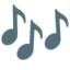 musical notes Noto Emoji