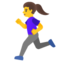 woman running Noto Emoji