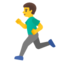 man running Noto Emoji