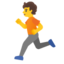 person running Noto Emoji
