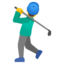 man golfing Noto Emoji