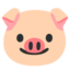 pig face Noto Emoji