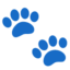 paw prints Noto Emoji