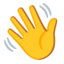 waving hand Noto Emoji