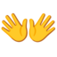 open hands Noto Emoji