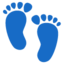 footprints Noto Emoji
