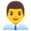 man office worker Noto Emoji