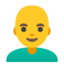 man bald Noto Emoji