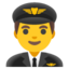 man pilot Noto Emoji
