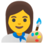 woman artist Noto Emoji