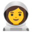 woman astronaut Noto Emoji