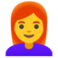 woman red hair Noto Emoji