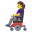 woman in motorized wheelchair Noto Emoji