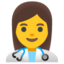 woman health worker Noto Emoji