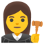 woman judge Noto Emoji