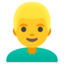 man blond hair Noto Emoji