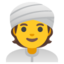 person wearing turban Noto Emoji