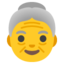 old woman Noto Emoji