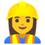 woman construction worker Noto Emoji