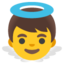 baby angel Noto Emoji
