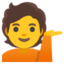 person tipping hand Noto Emoji