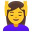 woman getting massage Noto Emoji