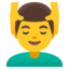 man getting massage Noto Emoji