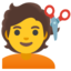 person getting haircut Noto Emoji