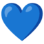 blue heart Noto Emoji
