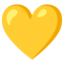 yellow heart Noto Emoji