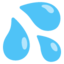 sweat droplets Noto Emoji