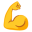 flexed biceps Noto Emoji