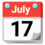 tear-off calendar Noto Emoji