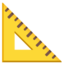 triangular ruler Noto Emoji