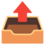 outbox tray Noto Emoji