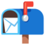 open mailbox with raised flag Noto Emoji