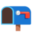 open mailbox with lowered flag Noto Emoji